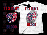 Load image into Gallery viewer, It's In My Blood Patriotic Design T-Shirt
