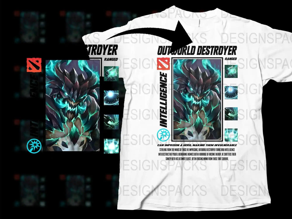 Men's Graphic T-Shirt with Mythical Creature Design, Fantasy Wolf Print, Unique Casual Streetwear, Trendy Fashion Top