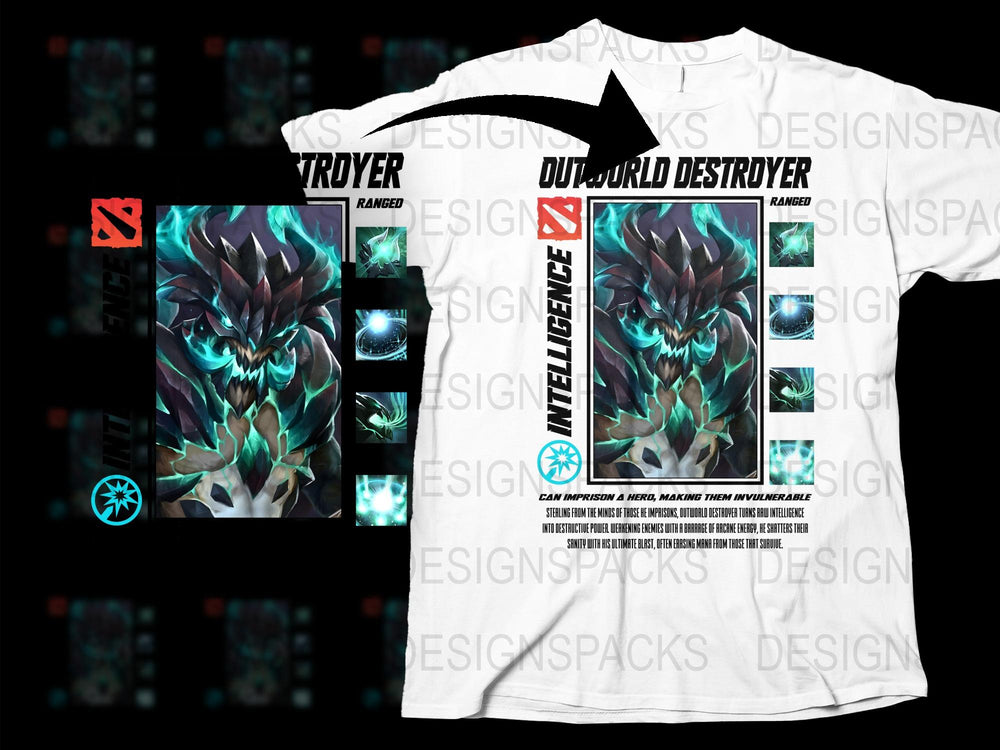 Men's Graphic T-Shirt with Mythical Creature Design, Fantasy Wolf Print, Unique Casual Streetwear, Trendy Fashion Top