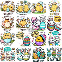 Load image into Gallery viewer, 43 Cute Easter Eggs Day Designs Bundle Png
