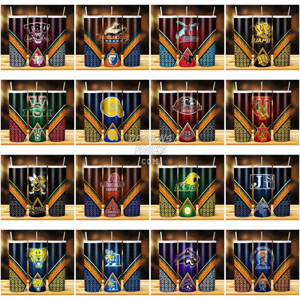 43 Hbcu Football Teams Tumbler Wrap Bundle Jpg