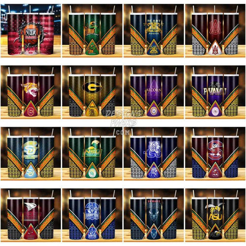 43 Hbcu Football Teams Tumbler Wrap Bundle Jpg