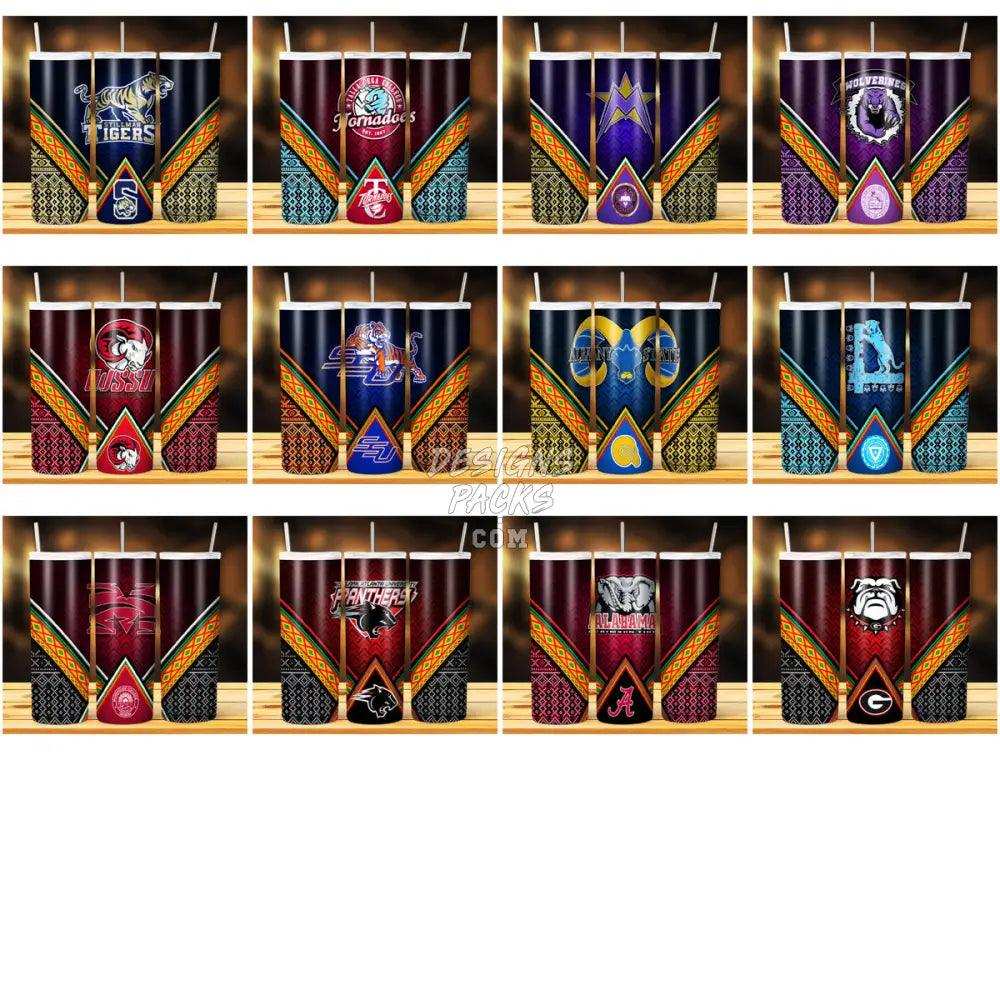43 Hbcu Football Teams Tumbler Wrap Bundle Jpg