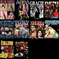 Load image into Gallery viewer, 43 Music Stars Bootleg Mixed Designs Bundle PNG
