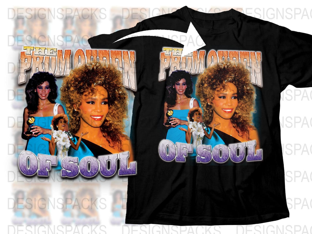 Vintage Soul Music T-Shirt, Retro Female Singer Tee, 1980s Music Icon, Black Cotton Shirt, Collector Item, Gift Idea