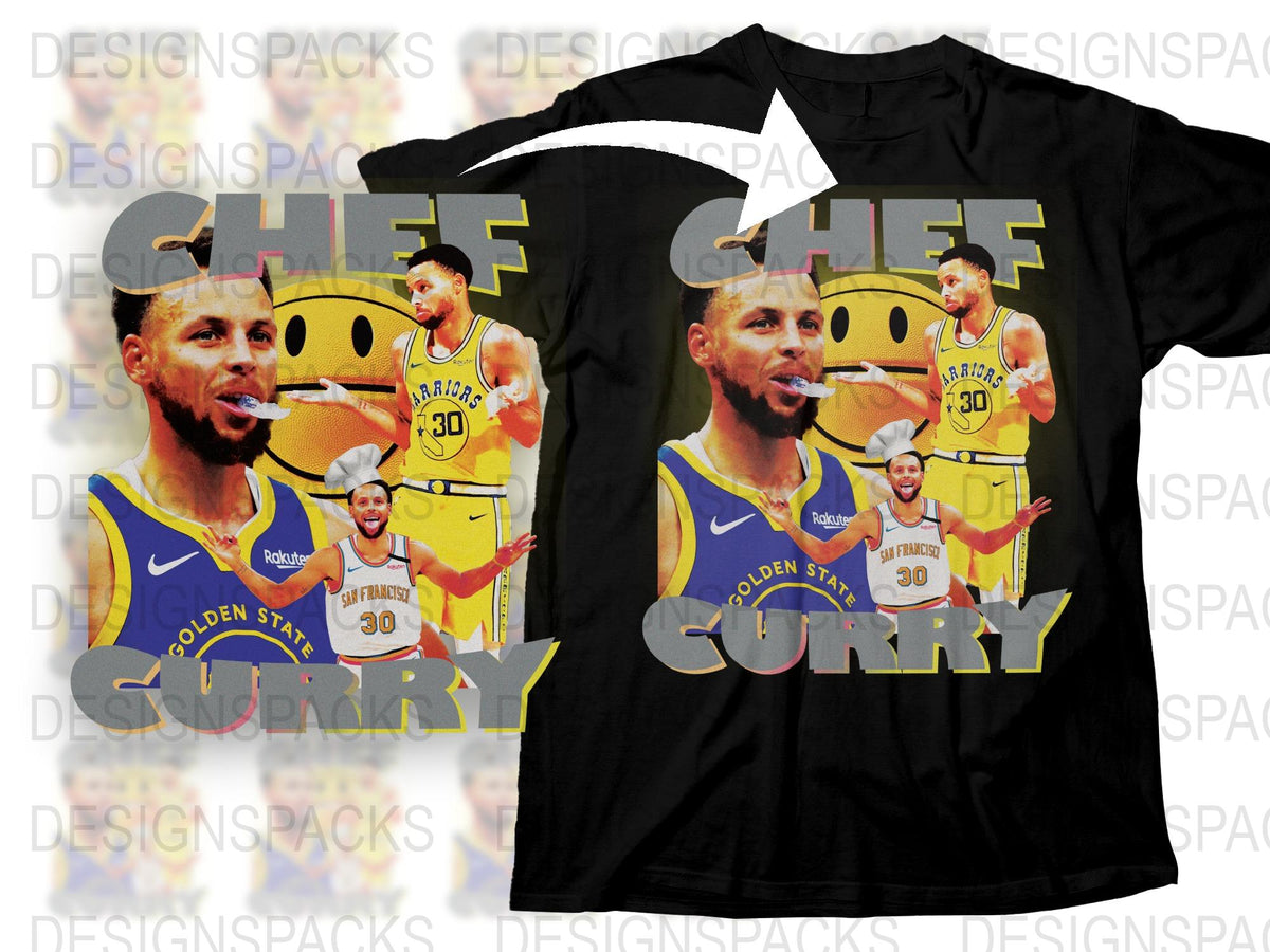 Golden State Basketball Star Curry Graphic T-Shirt, Men's Sports Fan Tee, Vibrant Athlete Print Shirt