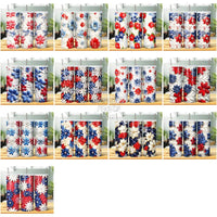 Load image into Gallery viewer, 44 3D Patriotic Flowers Tumbler Wrap Bundle Jpg
