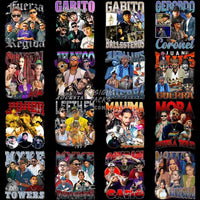 Load image into Gallery viewer, 44 Music Stars Bootleg Latino Mix Designs Bundle Png

