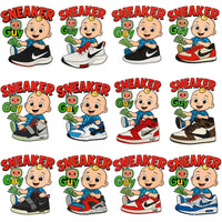 Load image into Gallery viewer, 44 Shoes Swoosh Sneaker Guy Baby Boy Cocomelon Designs Bundle PNG
