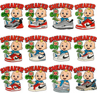 Load image into Gallery viewer, 44 Shoes Swoosh Sneaker Guy Baby Boy Cocomelon Designs Bundle PNG
