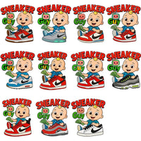 Load image into Gallery viewer, 44 Shoes Swoosh Sneaker Guy Baby Boy Cocomelon Designs Bundle PNG
