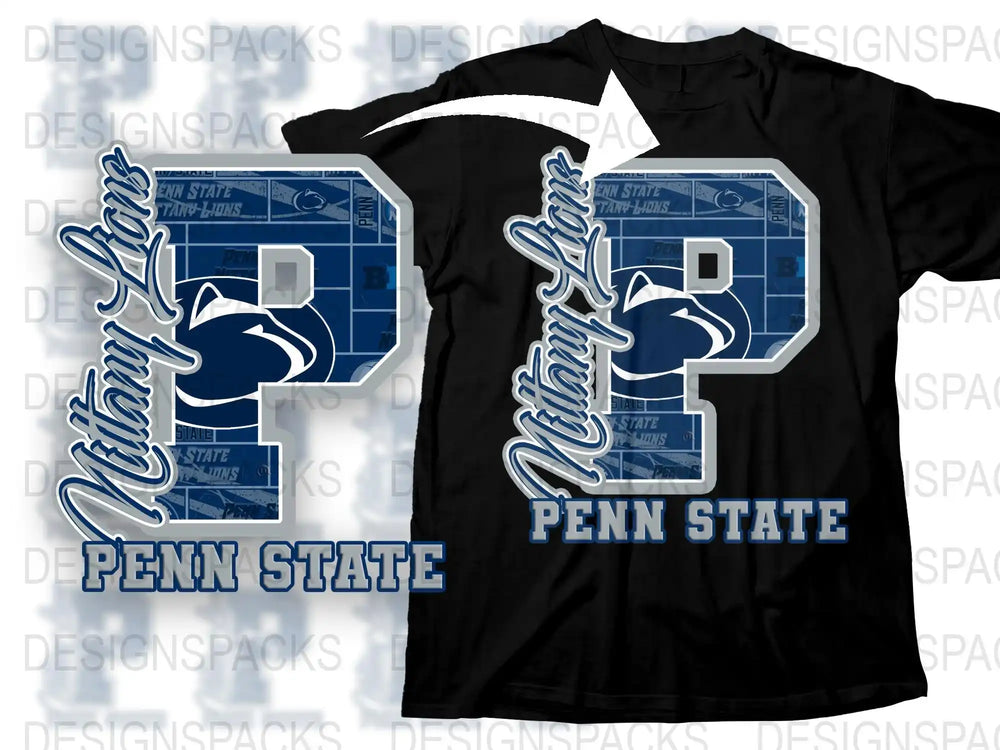 Penn State University T-Shirt, Nittany Lions Logo, College Football Apparel, Sports Fan Gift, Unisex Graphic Tee