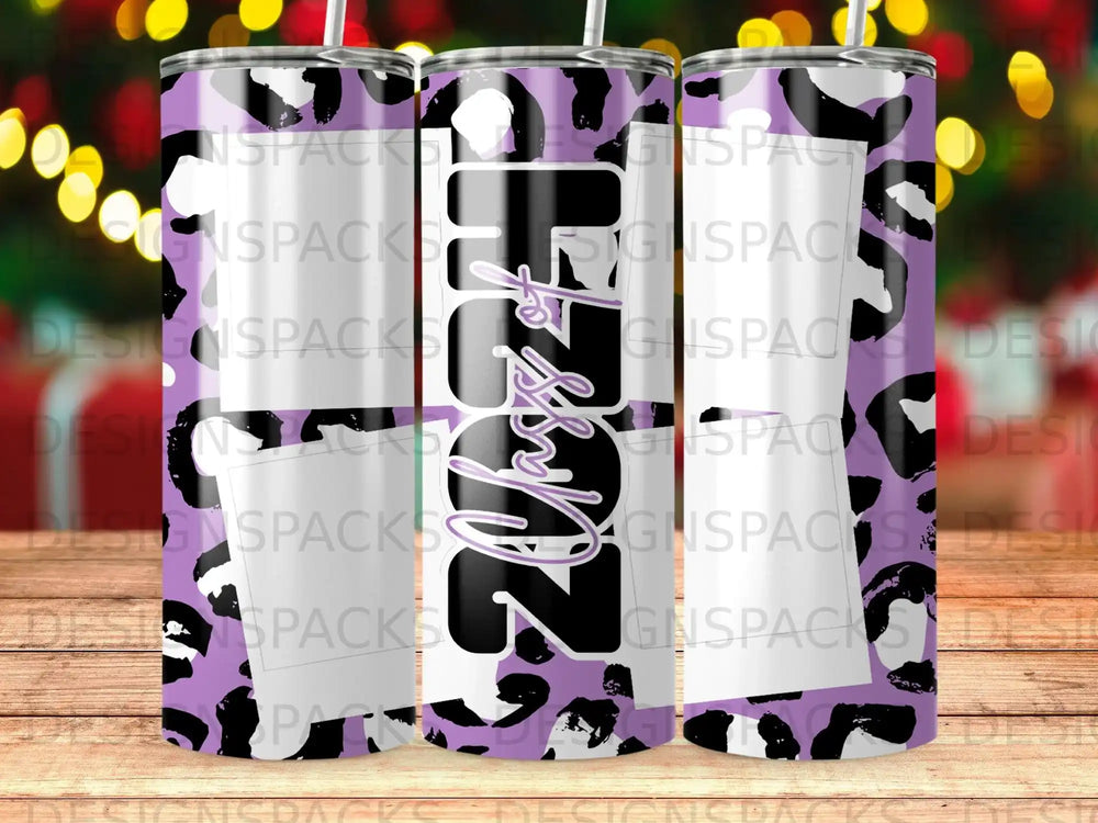 2024 Purple Leopard Print Tumbler product type