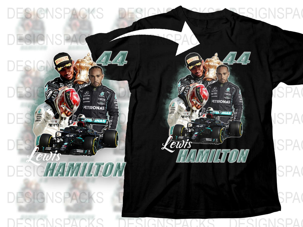 Lewis Hamilton F1 Racing Graphic T-Shirt, Formula 1 Merchandise, Champion Driver Tee, Sports Apparel, Casual Fashion