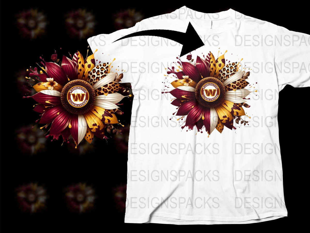 Floral Monogram W T-Shirt, Autumn Flowers Graphic Tee, Custom Initial White Top, Personalized Gift for Her