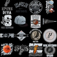 Load image into Gallery viewer, 45 Basketball Spurs San Antonio Team Designs Bundle PNG
