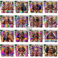 Load image into Gallery viewer, 45 Black Girl Beauty Queen Tumbler Wrap Bundle Jpg
