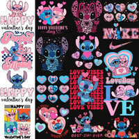 Load image into Gallery viewer, 45 Cartoon Stitch Valentine Designs Bundle PNG
