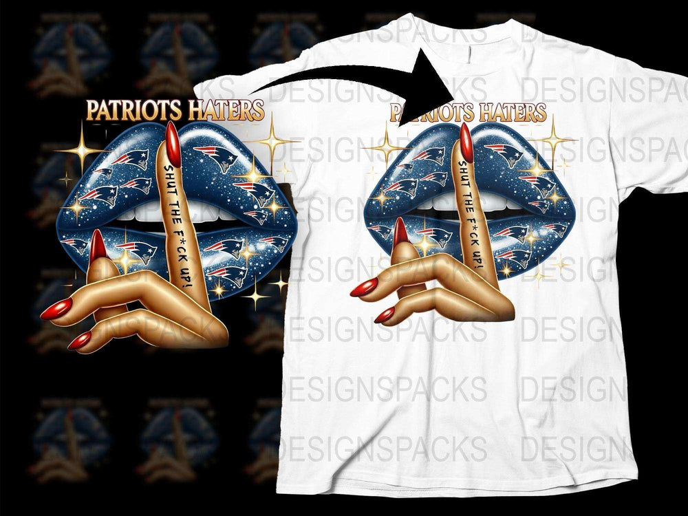 Patriots Haters T-Shirt, Anti-Patriots Football Fan Art, Unique Sports Team Rival Tee, Gift for Football Lovers