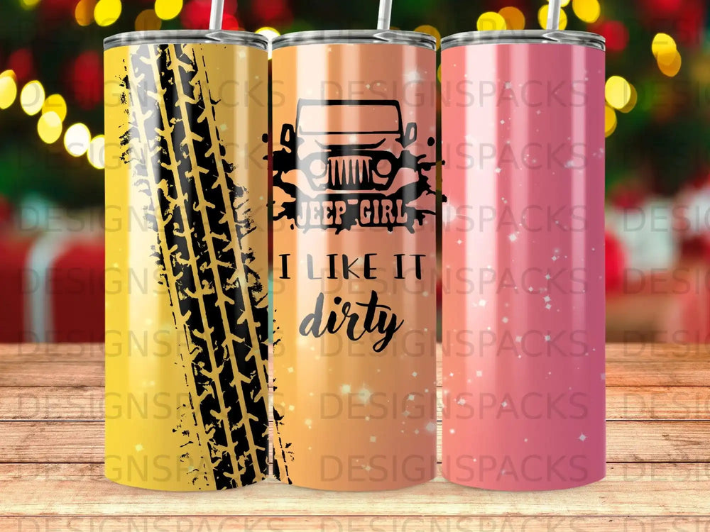 Tire Track Jeep Girl I LIKE IT dirty Sparkle product type