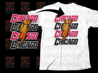 Load image into Gallery viewer, Chicago Basketball Lightning Graphic T-Shirt
