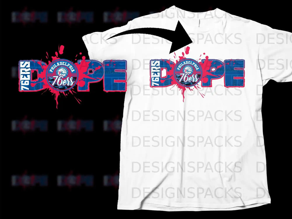 Philadelphia 76ers Dope Design Sports Fan T-Shirt