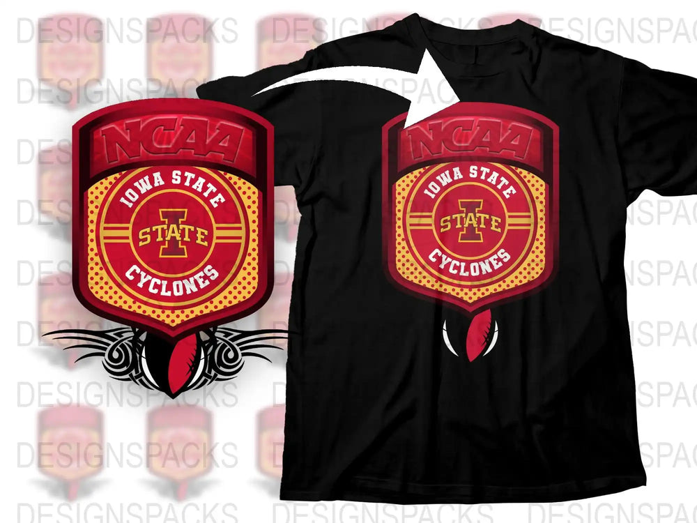 Iowa State Cyclones NCAA T-Shirt, College Sports Apparel, Red and Black Graphic Tee, Fan Merchandise