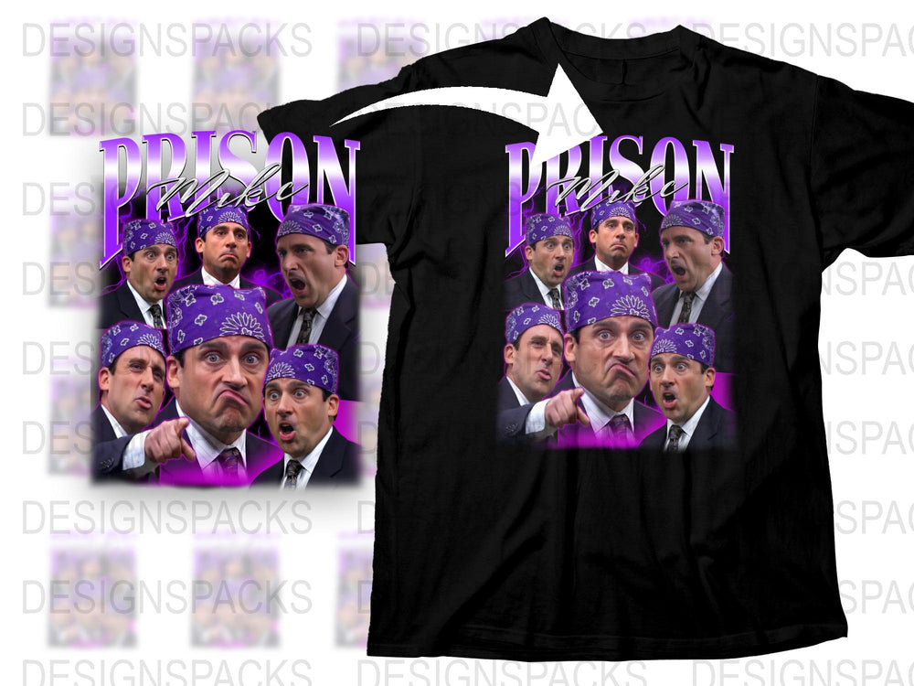 Funny Prison Mike T-Shirt, The Office TV Show Fan Merch, Michael Scott Graphic Tee, Unisex Cotton Shirt