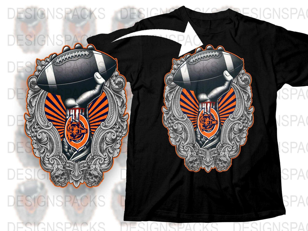 Men's Football Graphic T-Shirt, Athletic Black Tee, Sports Fan Apparel, Unique Helmet Design, Gift for Him
