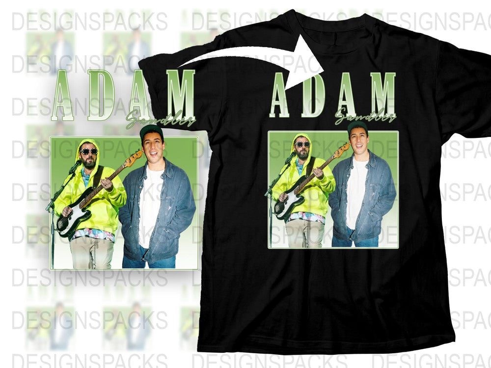 Custom Adam Name T-Shirt, Personalized Photo Print, Graphic Tee for Men, Stylish Casual Black Shirt with Unique Design