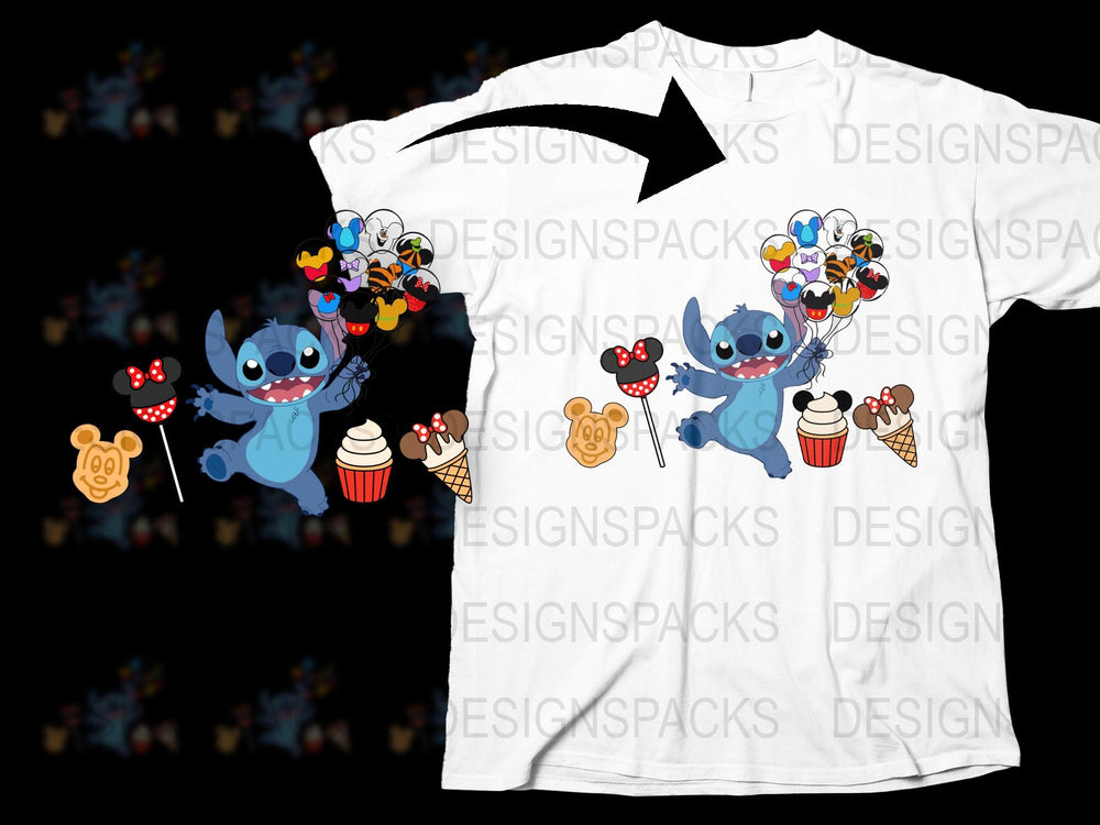 Colorful Cartoon Alien T-Shirt, Cute Family Matching Tee, Fun Kids and Adult Sizes Available