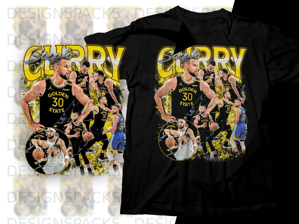Stephen Curry in Golden State Warriors uniform with "30" and Rakuten logo.