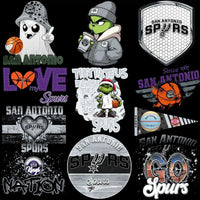 Load image into Gallery viewer, 46 Basketball Spurs San Antonio Fan Team Designs Bundle PNG
