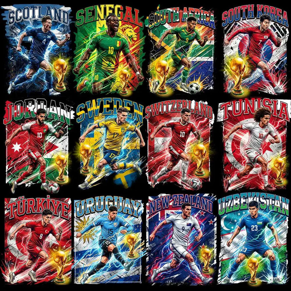 46 Soccer World Cup 2026 Players Teams Football Designs Bundle PNG