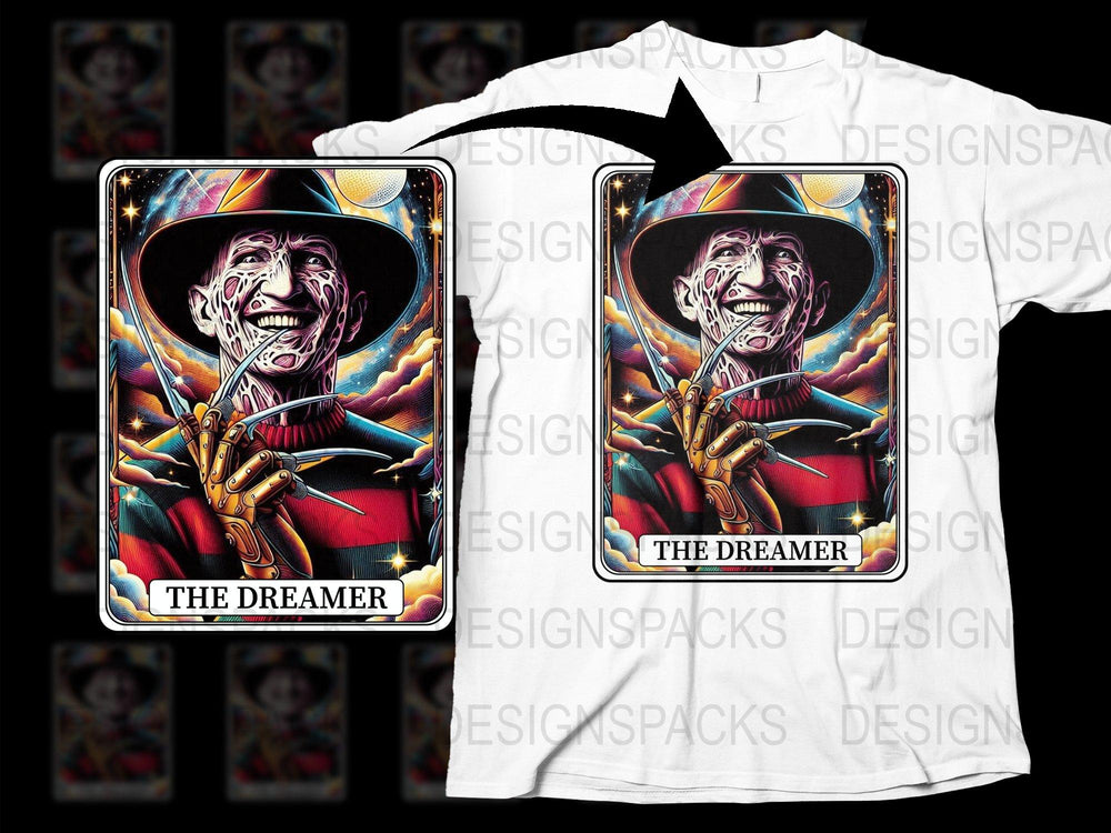 The Dreamer T-Shirt, Surreal Art Skeleton Graphic, Vintage Style, Soft Cotton Tee, Full Color Print, Unisex Fit