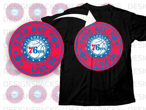 They Not Like Us Philadelphia 76ers T-Shirt