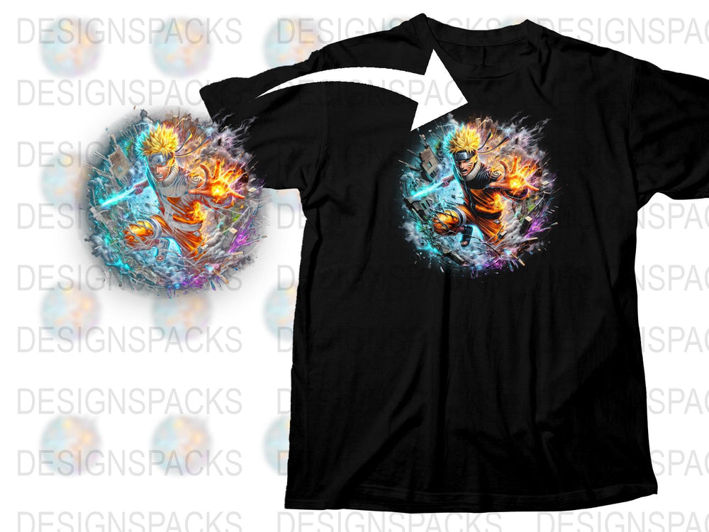 Anime Basketball T-Shirt, Cool Fiery Player Graphic Tee, Colorful Sports Casual Wear, Unisex Fashion Top