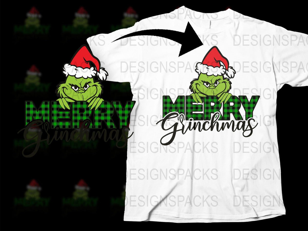 Funny Grinch Merry Grinchmas Holiday T-Shirt, Christmas Grinch Tee, Festive Winter Apparel, Unisex Christmas Shirt