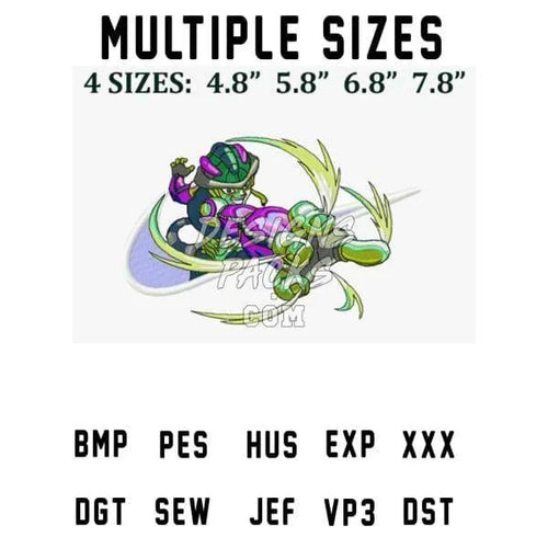 Meruem Swoosh Sport Anime Embroidery Design