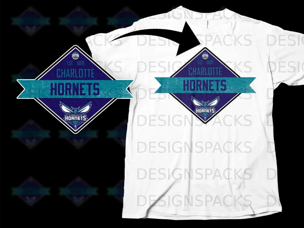 Charlotte Hornets Est. 1988 Logo T-Shirt