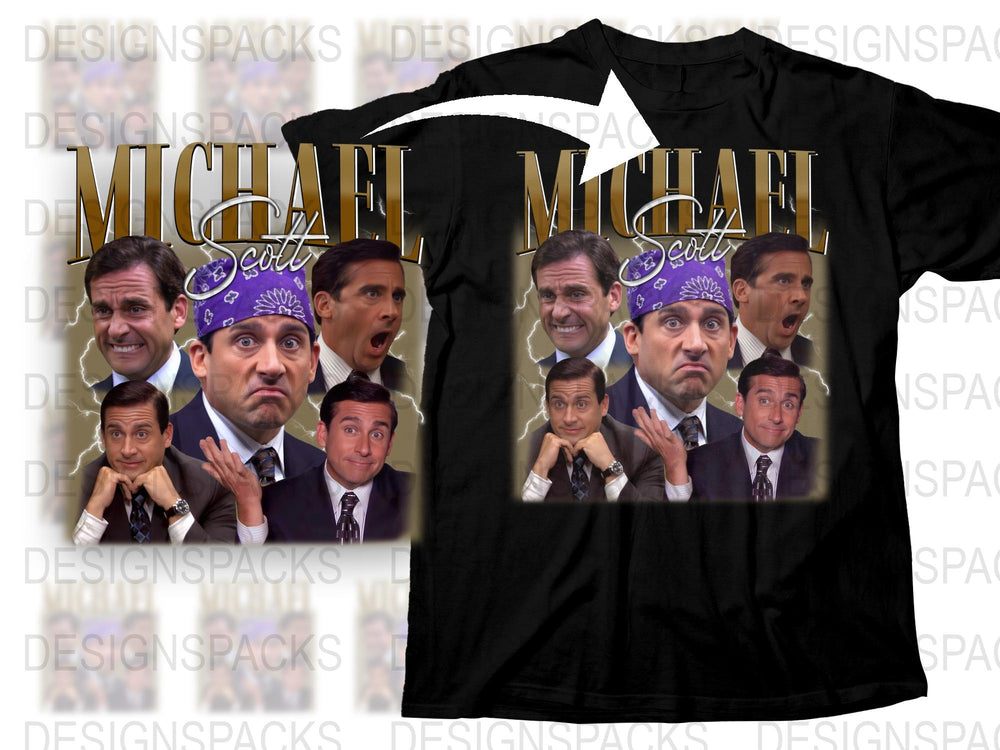 Michael Scott Graphic T-Shirt, Funny Office TV Show Tee, Comedy Series Fan Gift, Unisex Adult Clothing