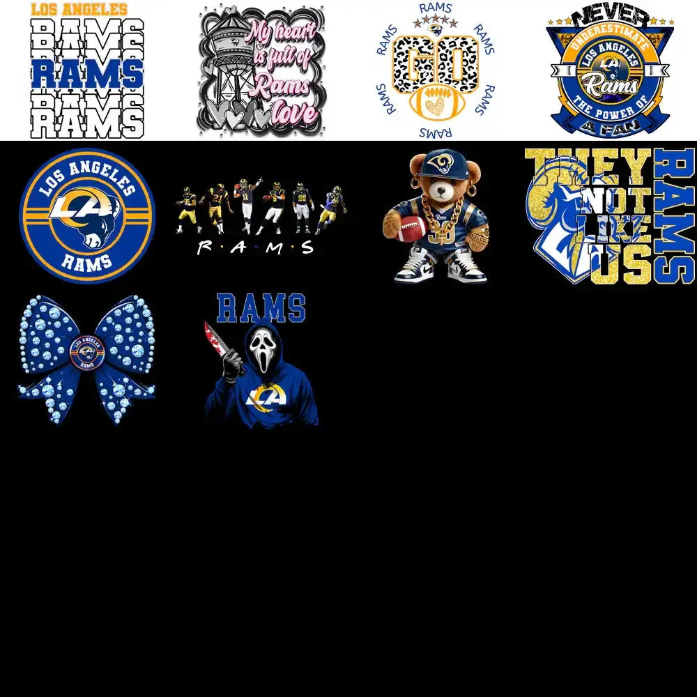 47 Los Angeles Chargers V2 Football Designs Bundle PNG