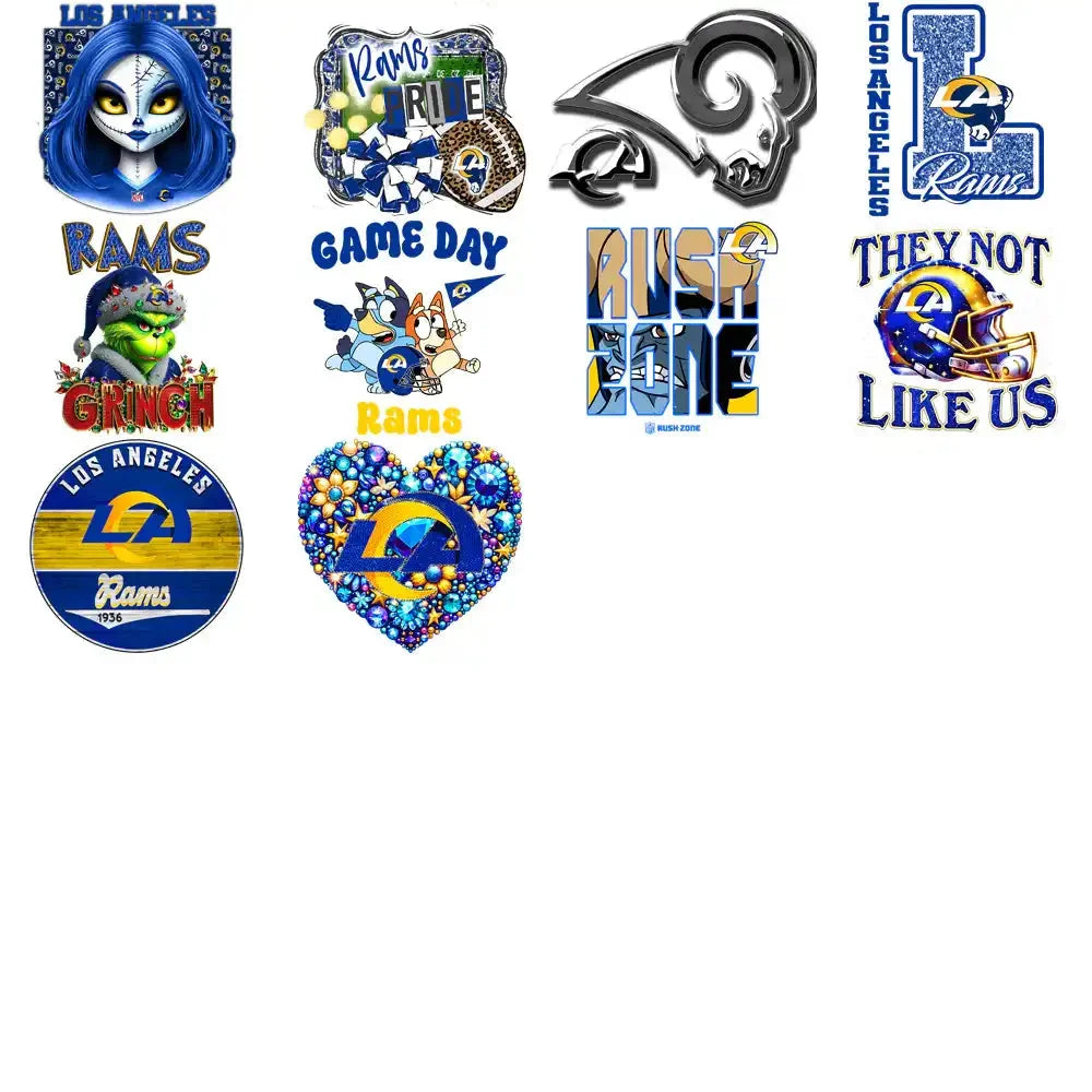 47 Los Angeles Chargers V3 Football Designs Bundle PNG