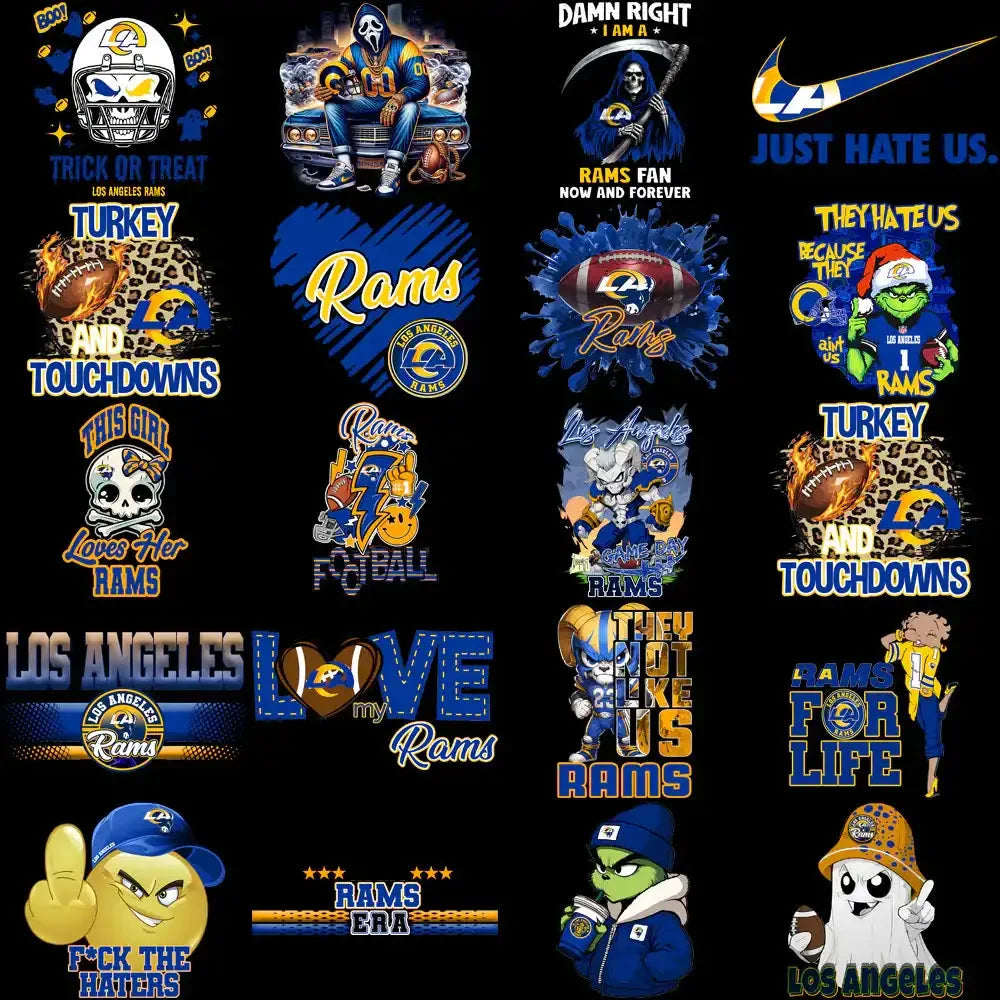 47 Los Angeles Chargers V4 Football Designs Bundle PNG