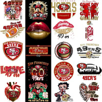 Load image into Gallery viewer, 46 San Francisco 49ers V4 Football Designs Bundle PNG
