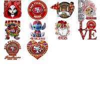 Load image into Gallery viewer, 46 San Francisco 49ers V4 Football Designs Bundle PNG
