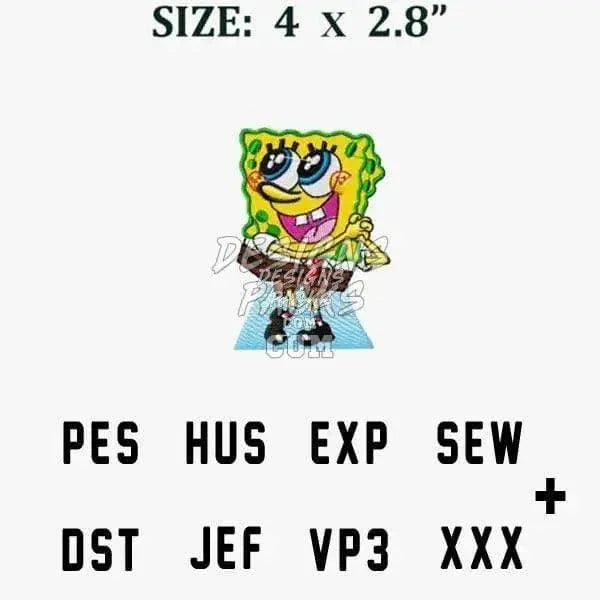 Bob Cartoon Embroidery Design