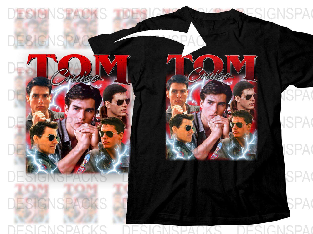 Vintage Tom Cruise Movie T-Shirt, Retro Actor Graphic Tee, 80s Film Fan Apparel, Collectible Fashion Shirt
