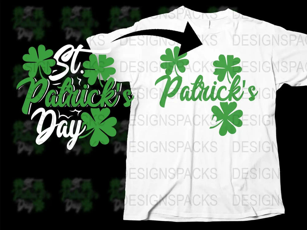 St. Patrick's Day T-Shirt Green Shamrock Graphic Tee Unisex Irish Celebration Apparel Spring Fashion Cotton Top