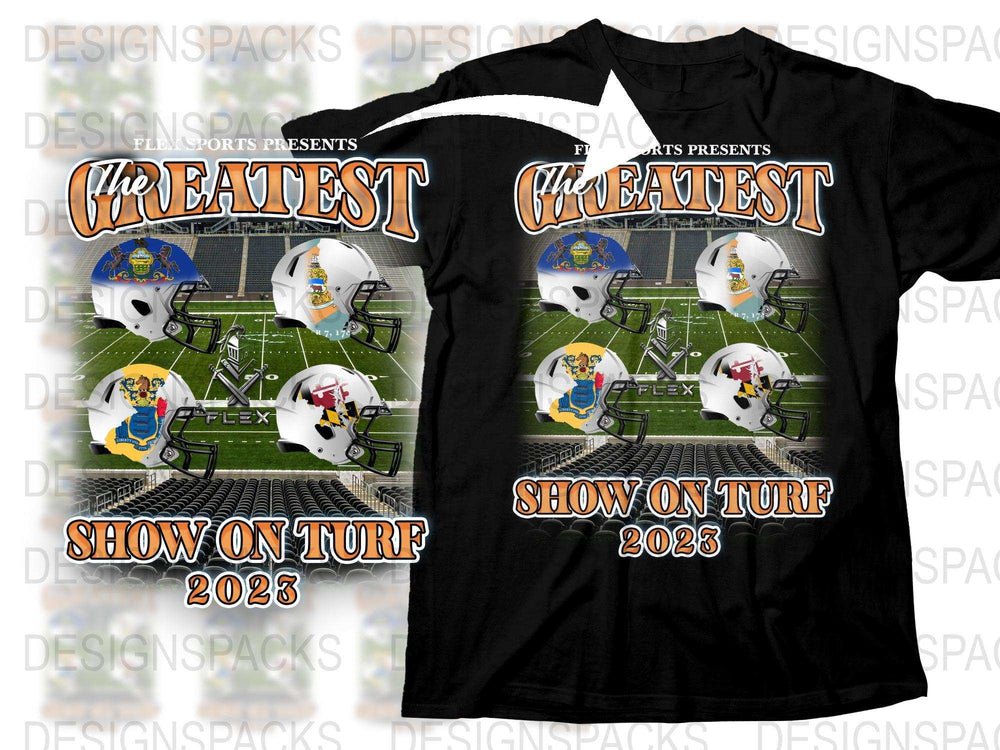 The Greatest Show on Turf 2023 T-Shirt, Vintage Football Graphic Tee, Sports Fan Apparel
